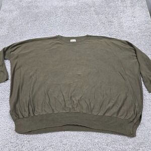 Planet by Lauren G Women Oversized Boxy Sweater Modal Stretch One Size Lagenlook